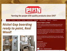 Tablet Screenshot of pepinlumber.com